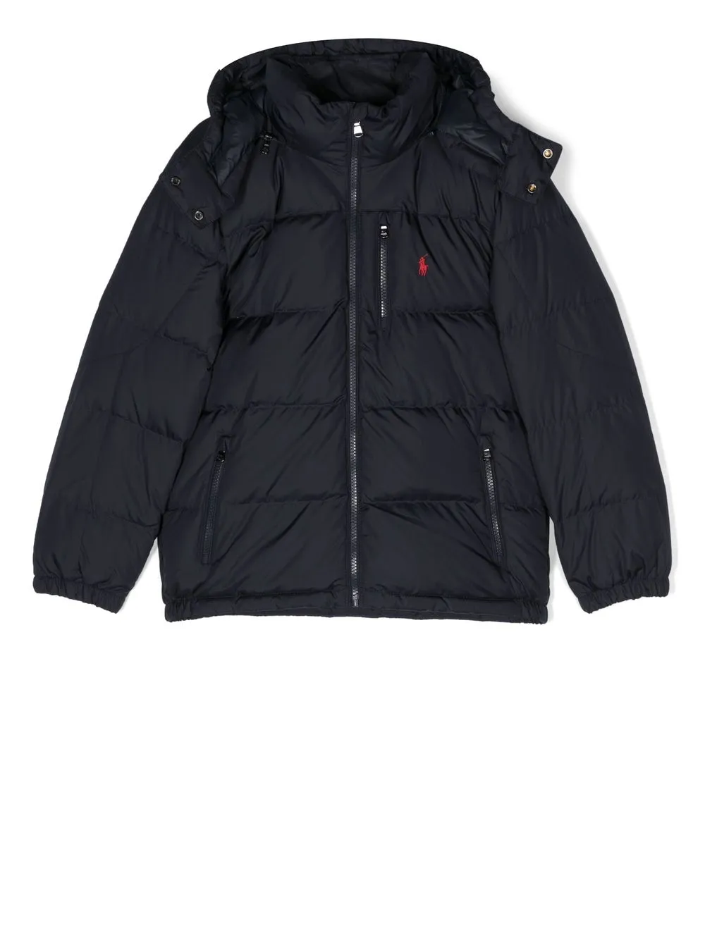 

Ralph Lauren Kids embroidered-logo puffer-jacket - Blue