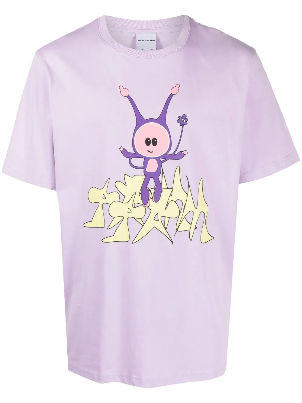 

Perks And Mini Lavender-Fog graphic-print T-shirt - Purple