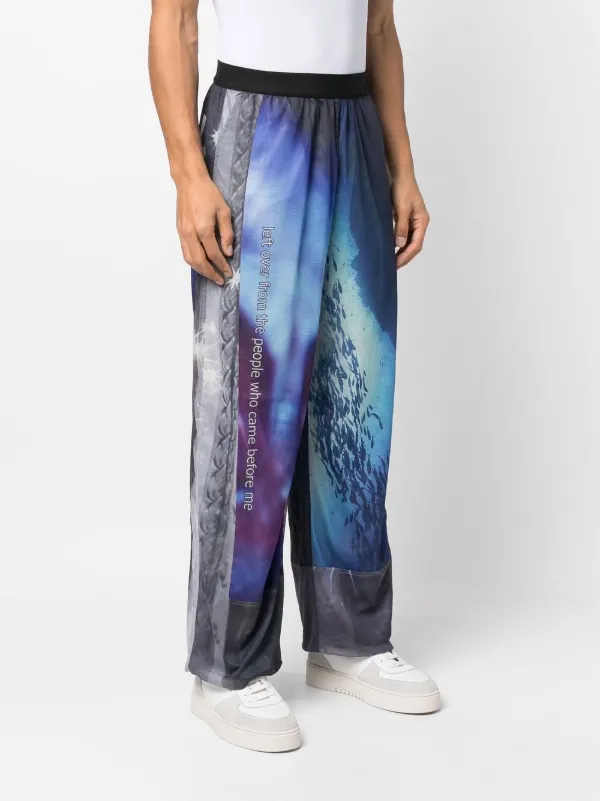 Printed on sale track pants