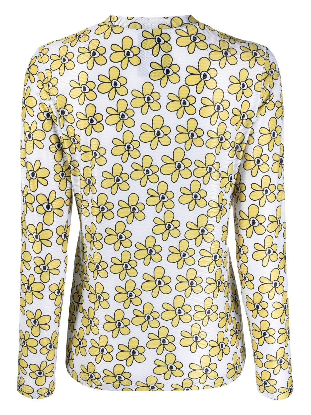Shop Perks And Mini Gated Sport Perforated Long Sleeve Top In Yellow