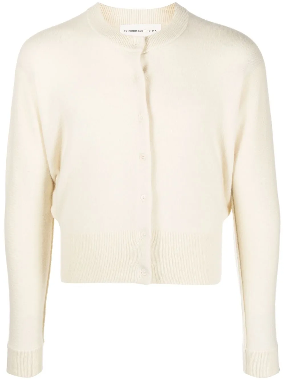 

extreme cashmere round-neck cashmere cardigan - Neutrals