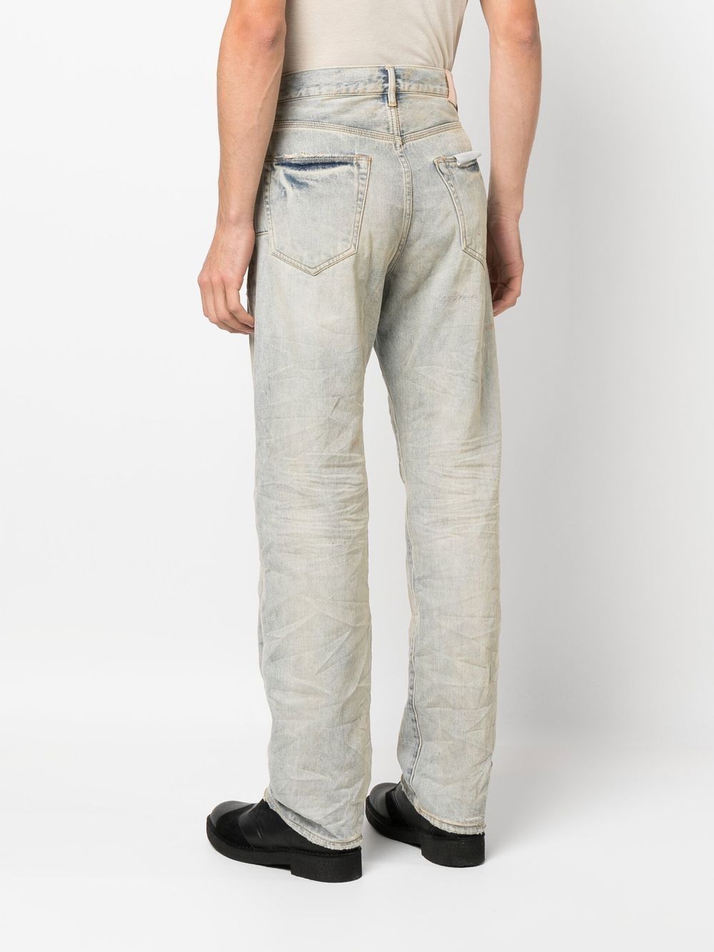 Purple Brand bleach-wash straight-leg Jeans - Farfetch