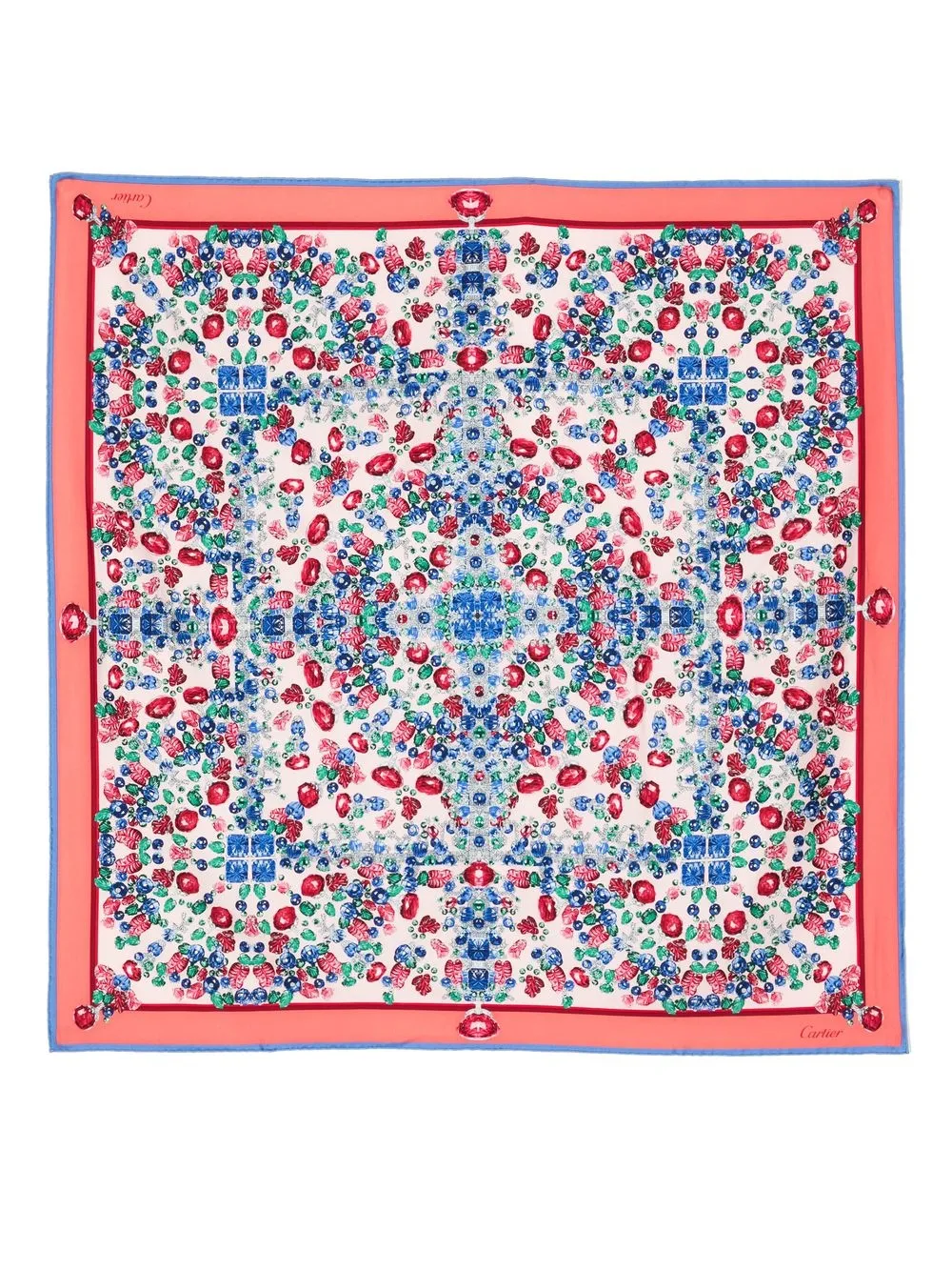 

Cartier jewellery print silk scarf - Multicolour