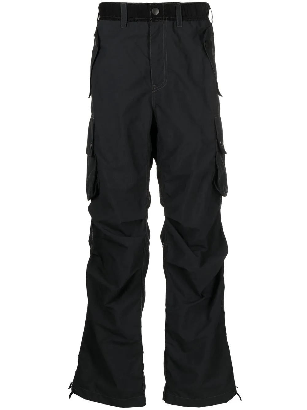 Barbour And Wander Straight-leg Cargo Trousers In Black