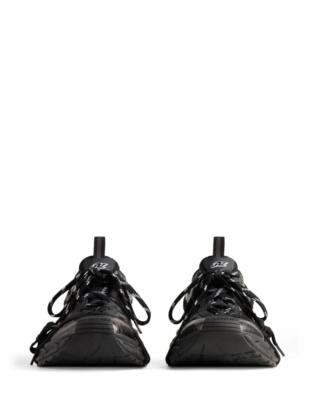 Shop Balenciaga 3xl Panelled Sneakers In Black