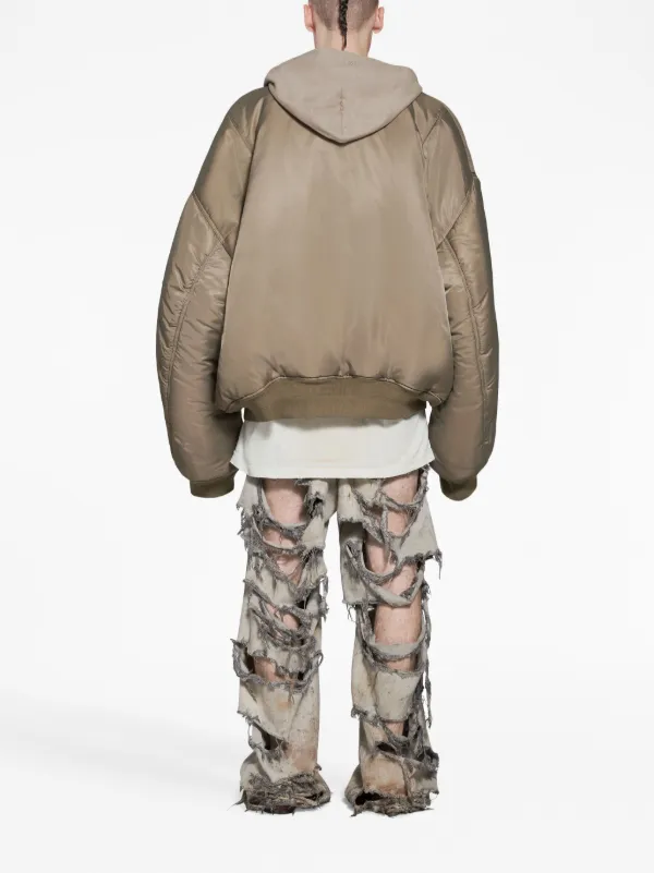 Balenciaga Hooded Bomber Jacket - Farfetch