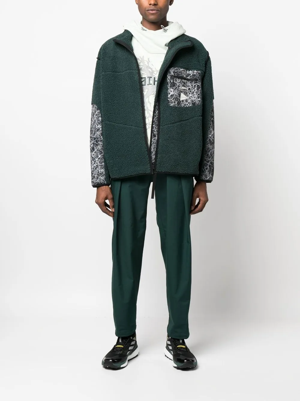 Image 2 of adidas Terrex x and wander graphic hoodie