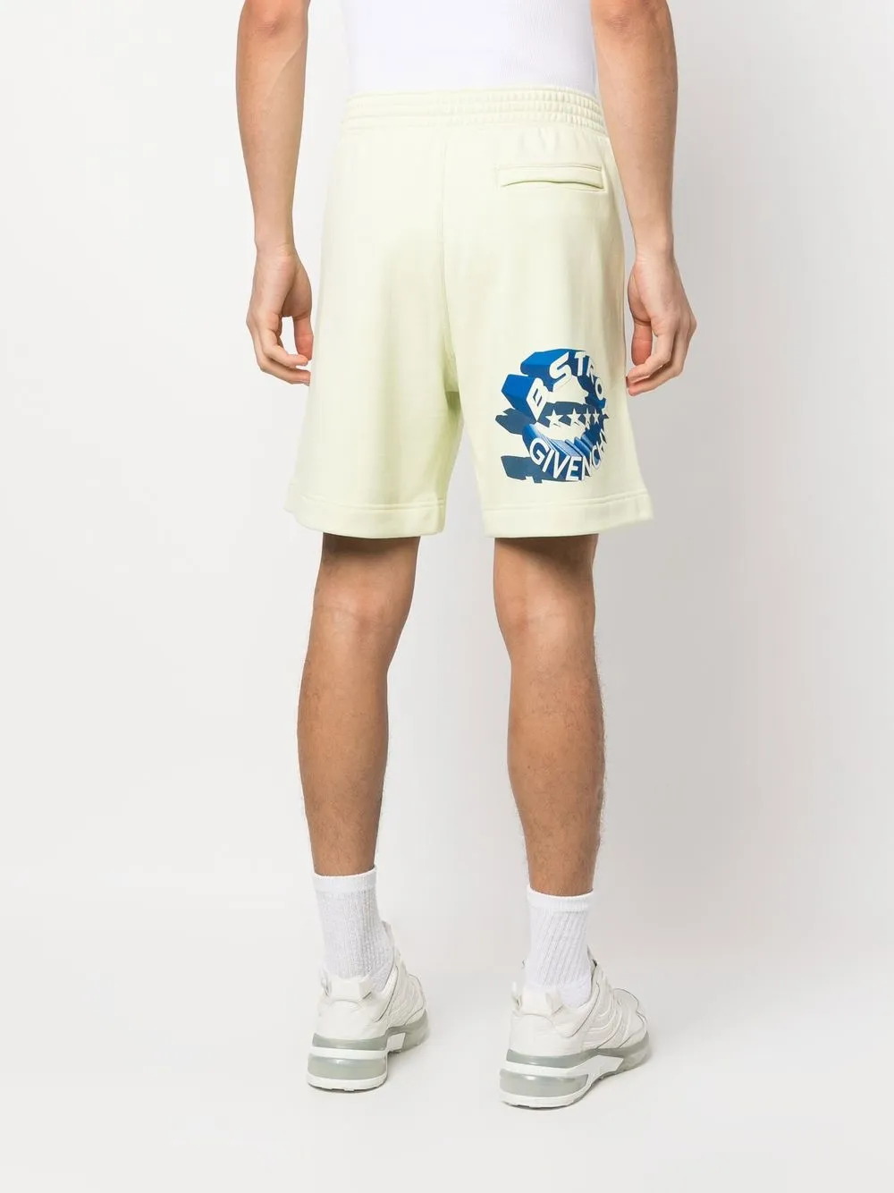 Shop Givenchy X Bstroy Graphic-print Track Shorts In Green