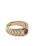 Jacquie Aiche 14kt yellow gold tourmaline pinky ring