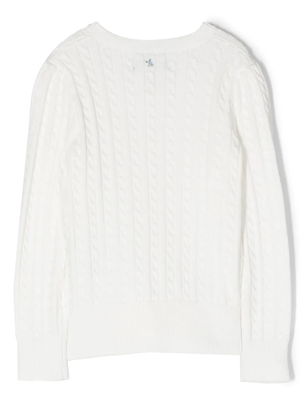 Ralph Lauren Kids Kabelgebreid vest - Wit