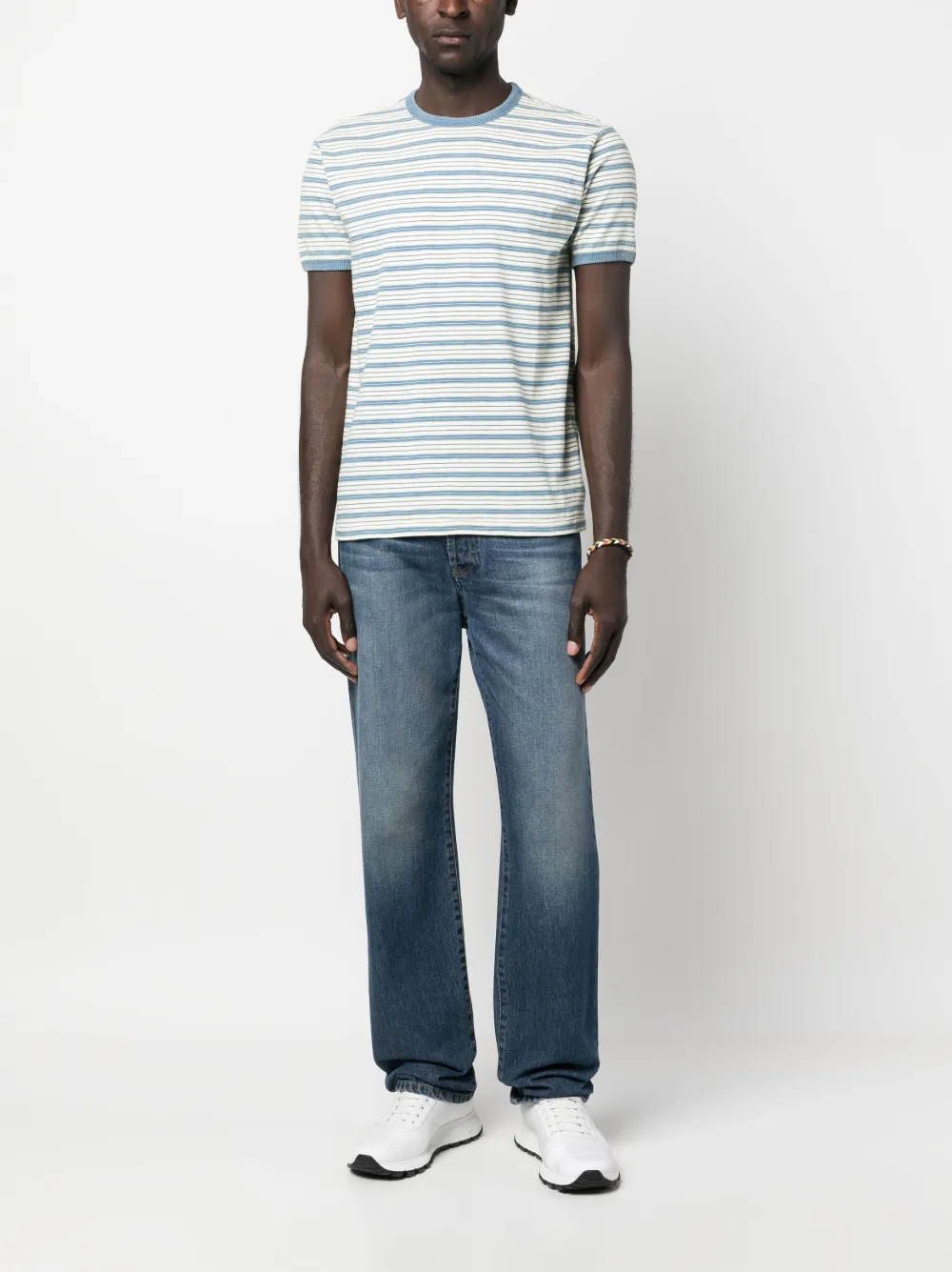 Ralph Lauren RRL Gestreept T-shirt - Beige