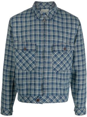 Ralph Lauren RRL zip-up Plaid Shirt Jacket - Farfetch