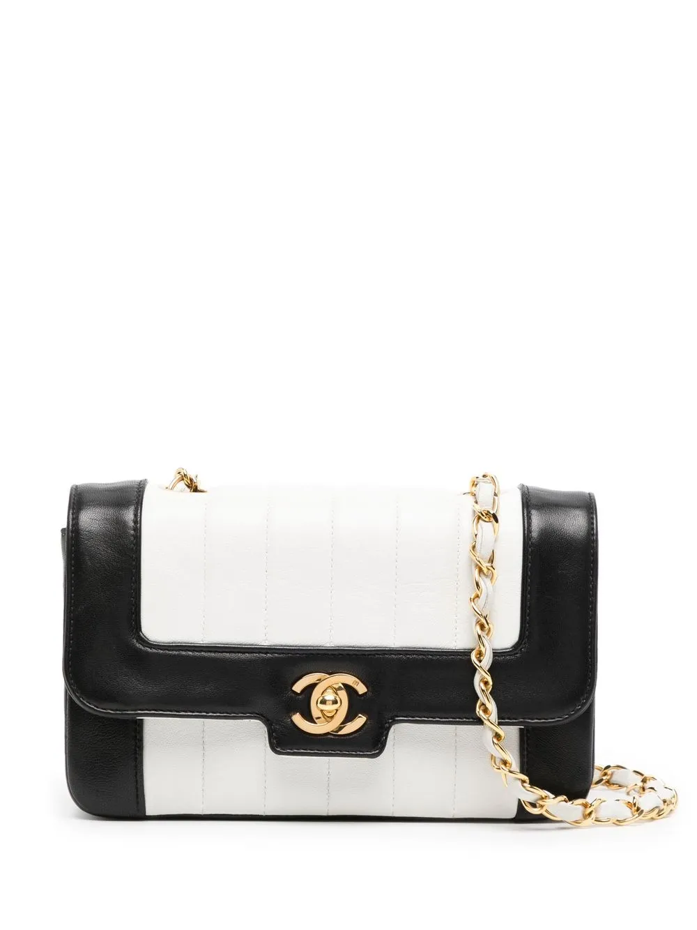 

Chanel Pre-Owned 1992 Mademoiselle quilted shoulder bag - Blue