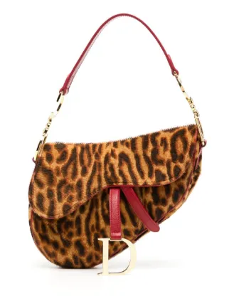 Dior saddle bag leopard top