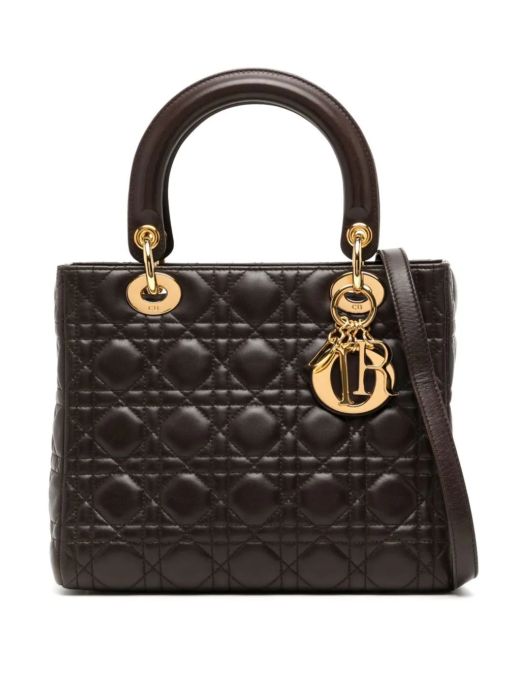 

Christian Dior 1999 pre-owned Cannage Lady Dior handbag - Brown