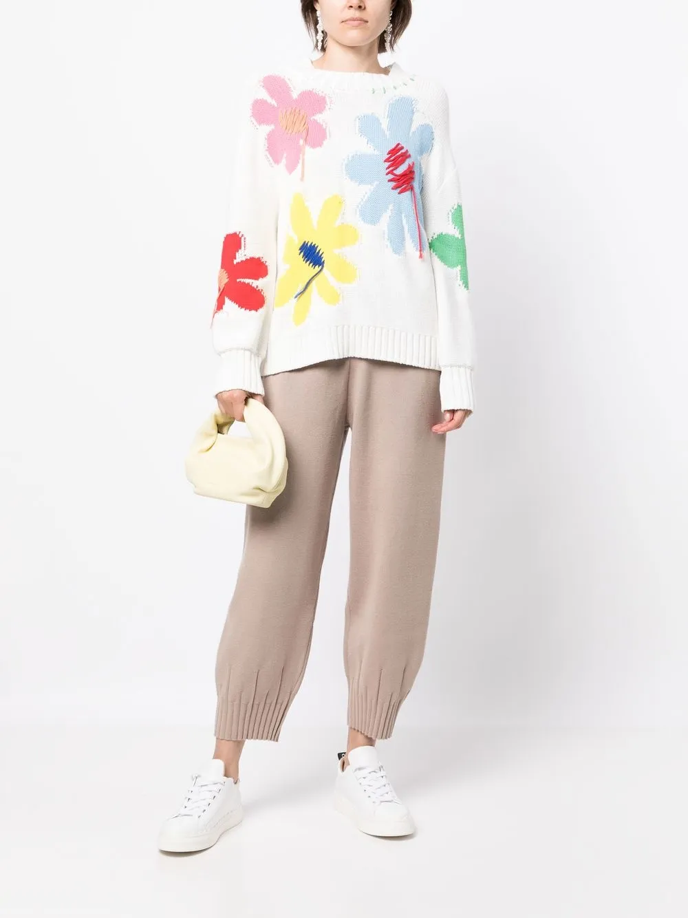 b+ab Cropped broek - Bruin