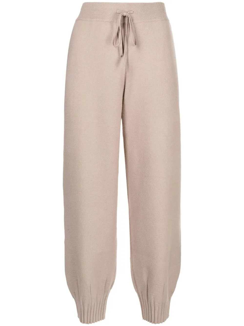 

b+ab ribbed detailing cropped trouser - Brown