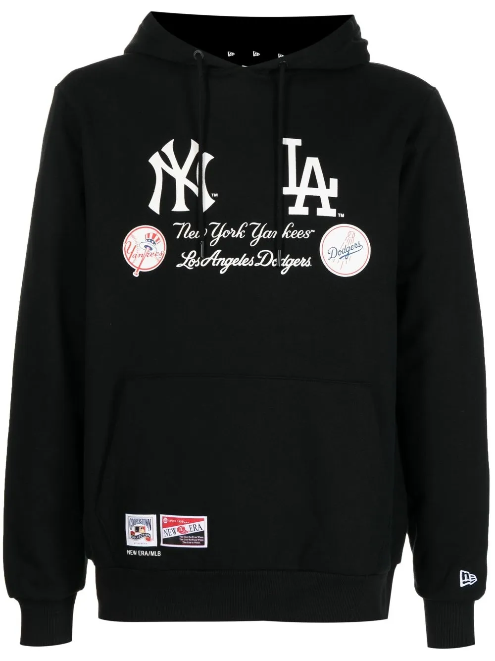 

NEW ERA CAP logo-print drawstring hoodie - Black