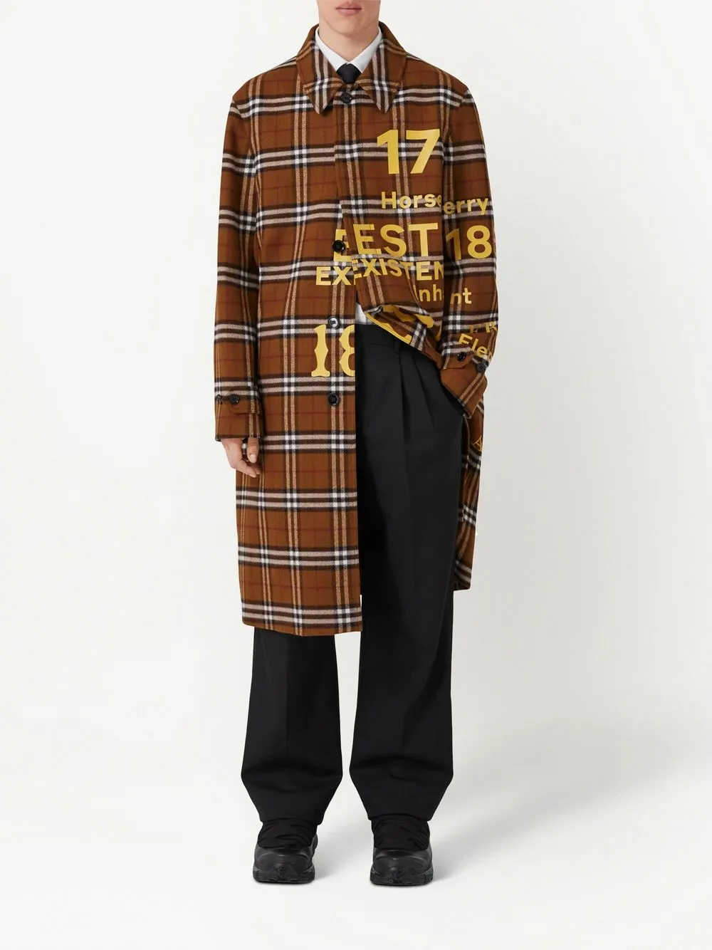Burberry Jas met Horseferry print - Bruin