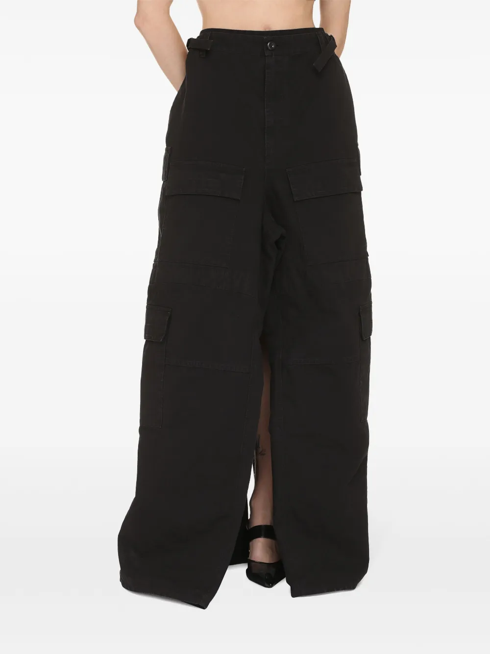 Balenciaga Rok met opgestikte zak - Zwart