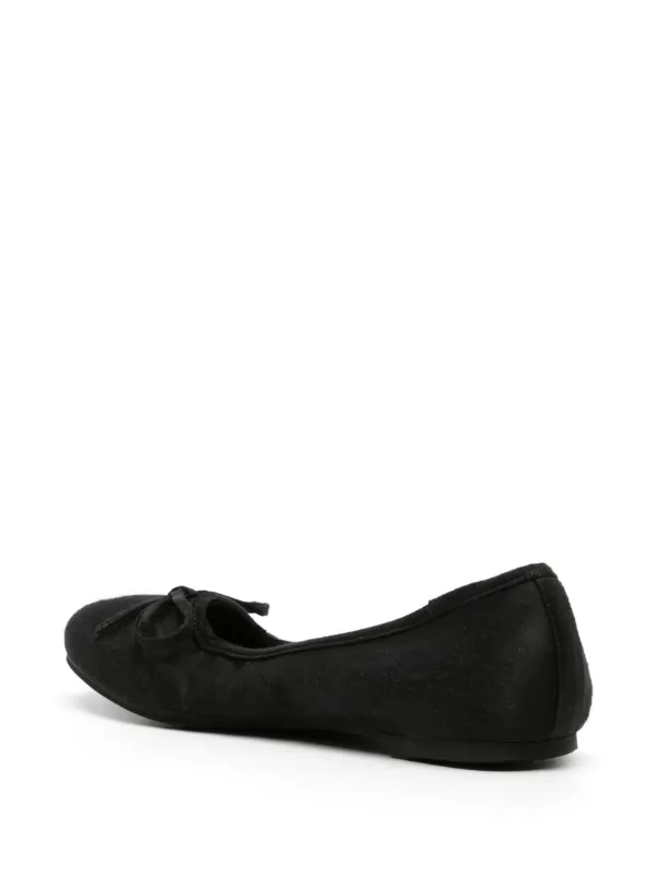 【10％OFF】 Balenciaga Leopold フラットシューズ | ブラック | FARFETCH JP 靴