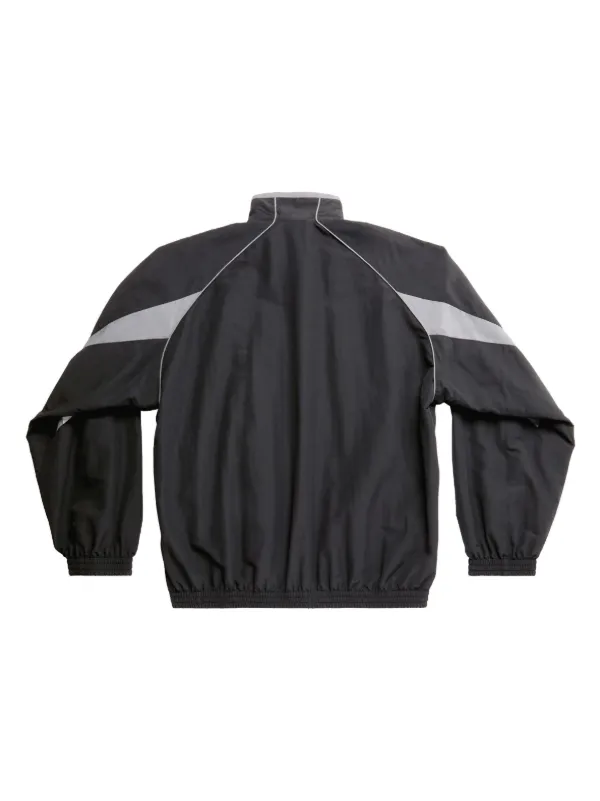 3B Sports Icon leather track jacket in black - Balenciaga