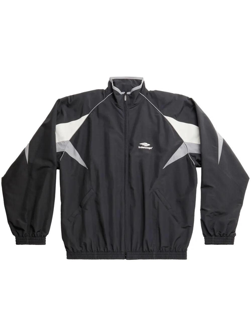 Shop Balenciaga 3b Sports Icon Track Jacket In 1000 -black