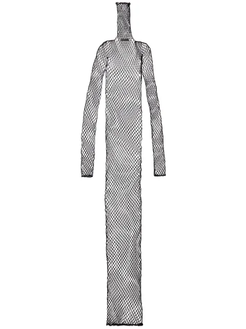 Balenciaga mesh maxi dress 