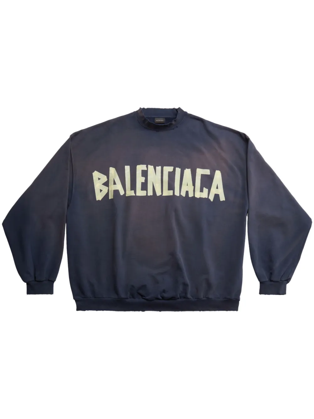 Balenciaga Tape Type Sweatshirt - 4140 -MARINE BLUE