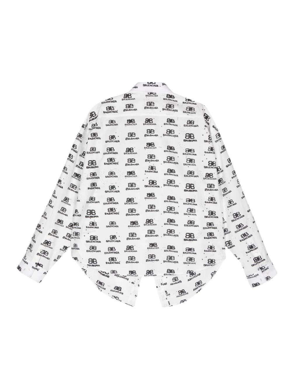 Balenciaga logo-print shirt - White