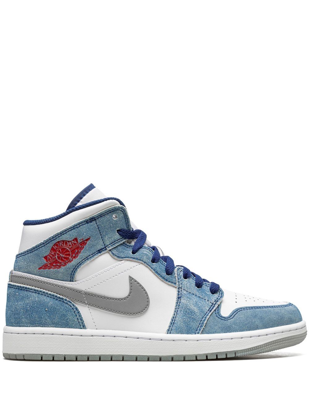 Jordan Air  1 Mid French Blue Fire Red