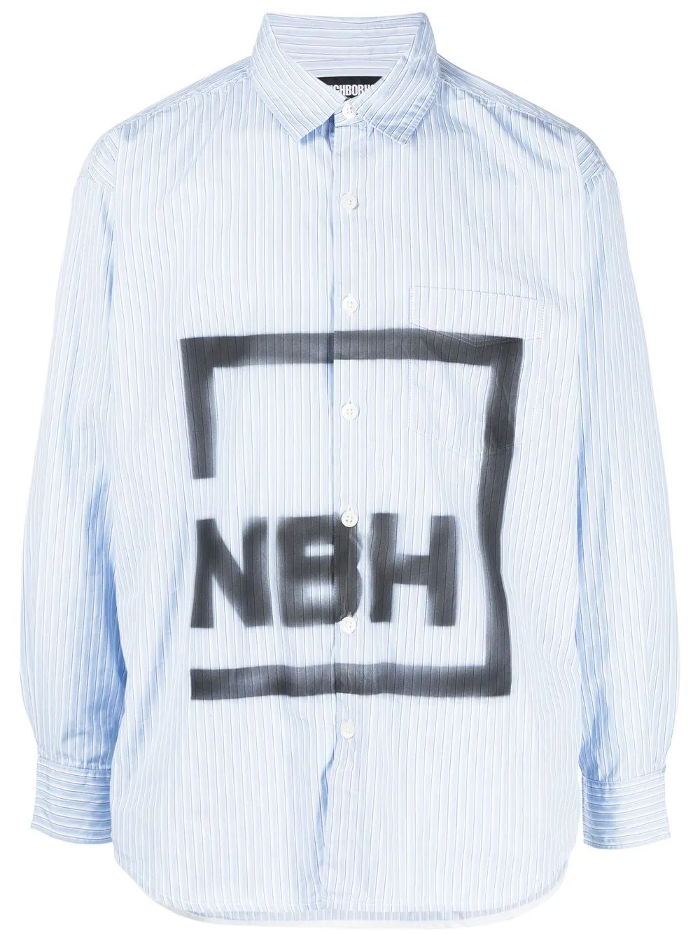 

Neighborhood camisa con rayas estampadas - Azul