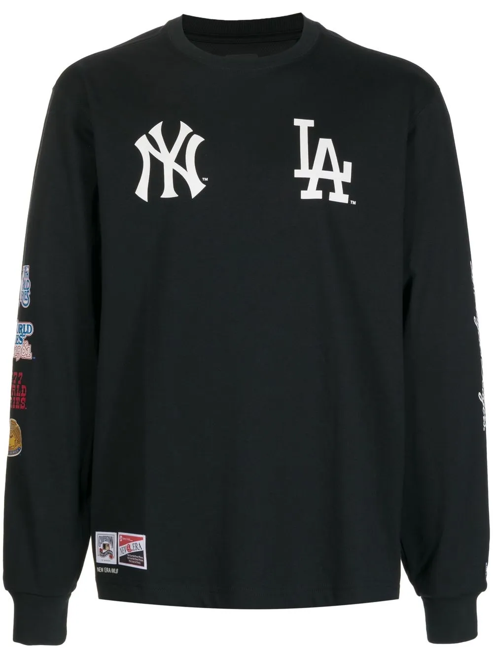 

NEW ERA CAP patch-detail long-sleeve T-shirt - Black