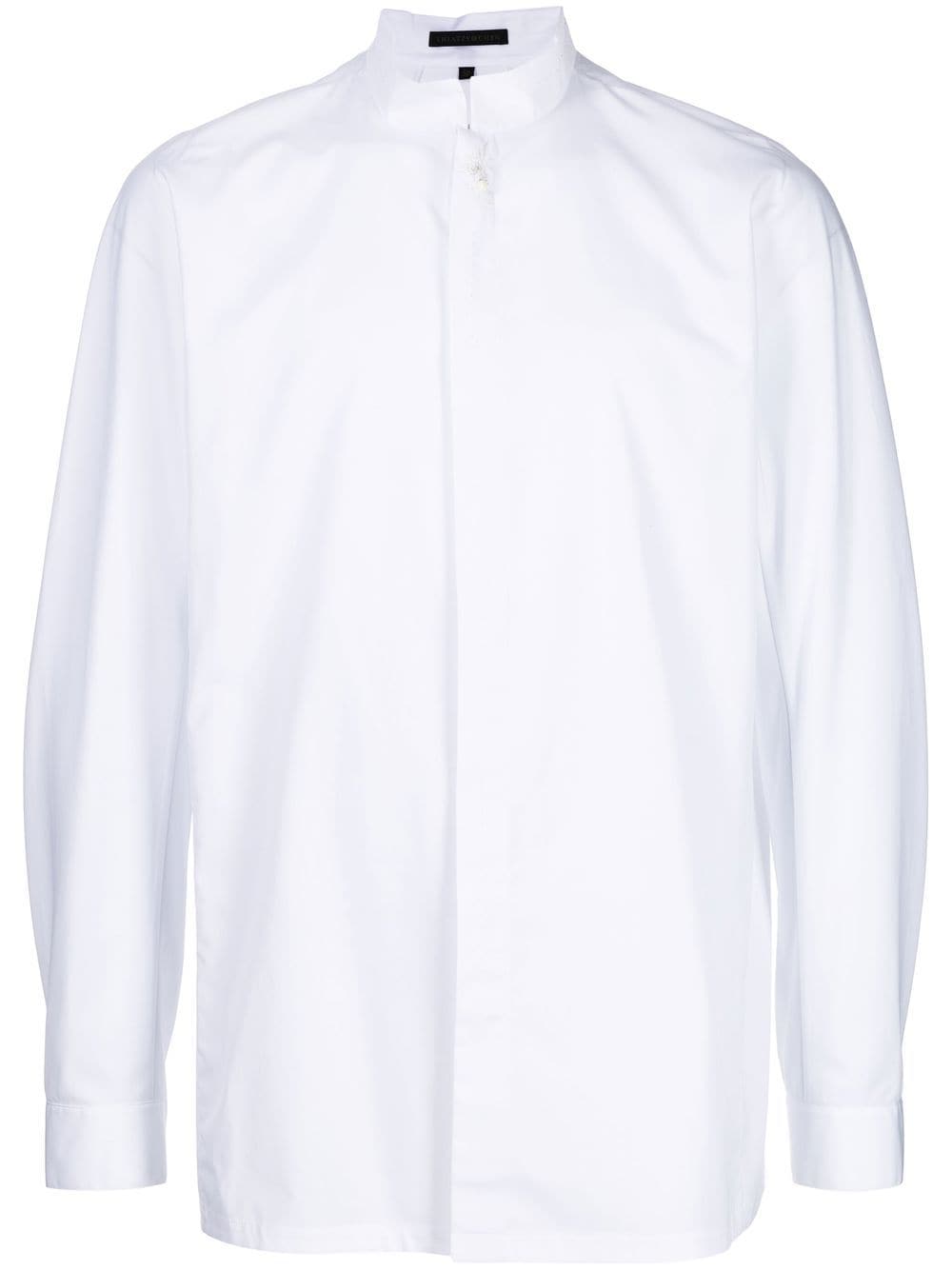 Shiatzy Chen Mandarin-collar Shirt In White