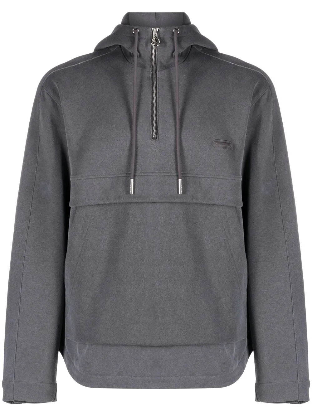 

SOLID HOMME hoodie con medio cierre - Gris