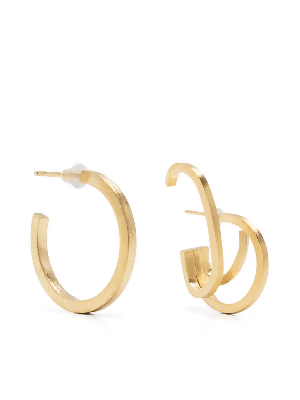 

Completedworks asymmetric hoop earrings - Gold
