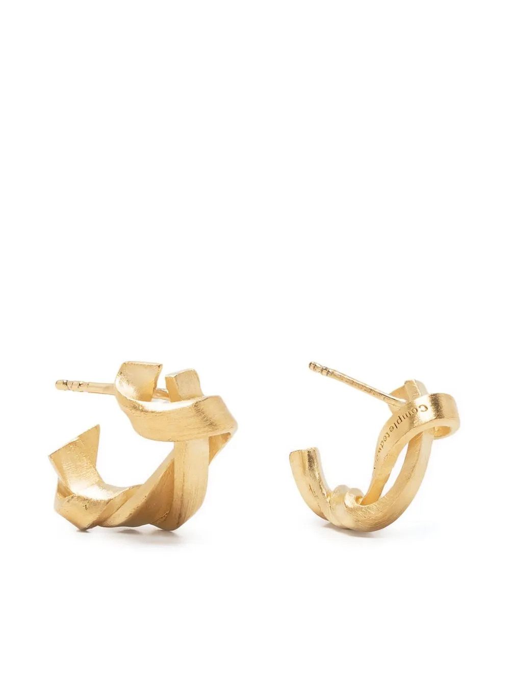 

Completedworks Braid twisted hoop earrings - Gold