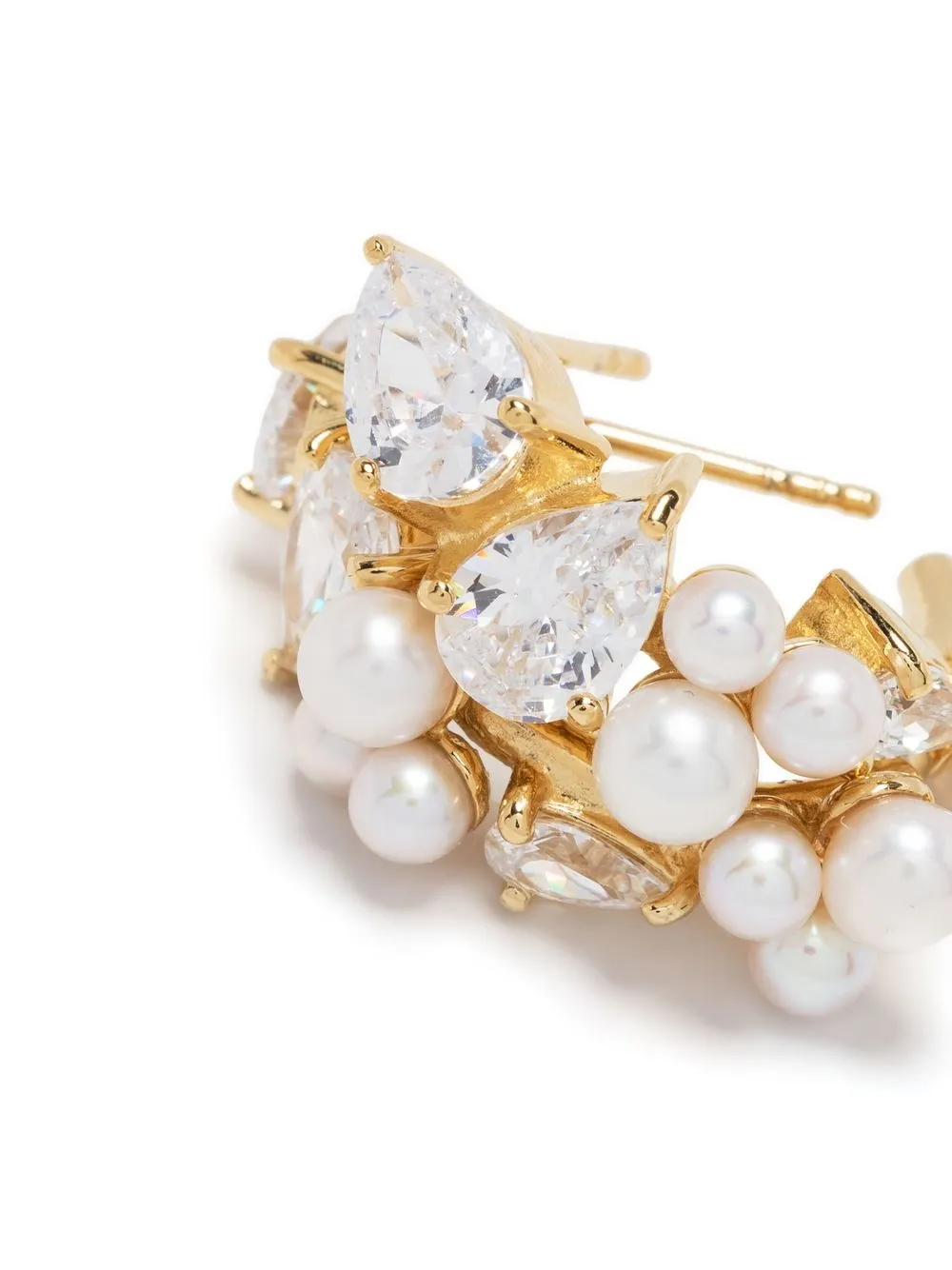 珠饰宝石缀饰耳环