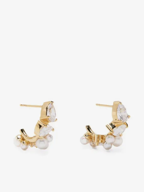 Completedworks pearl and gem embellished earrings