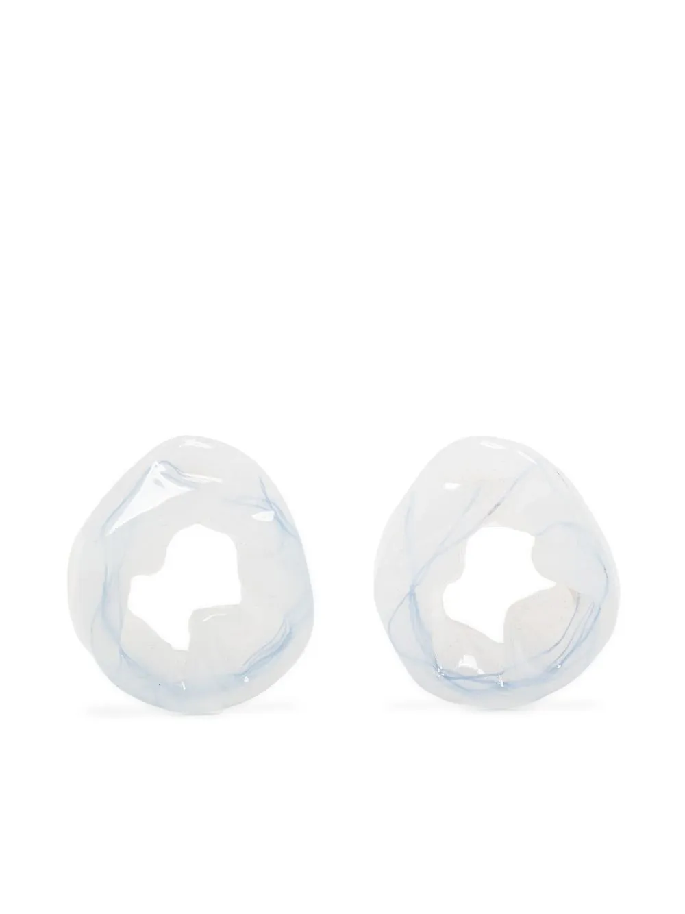 

Completedworks Scrunch stud earrings - White