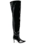 BY FAR 75mm Stevie 99 leather boots - Black