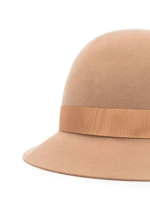 Helen Kaminski Mariko Felted Wool Cloche Hat | Brown | FARFETCH display picture 2