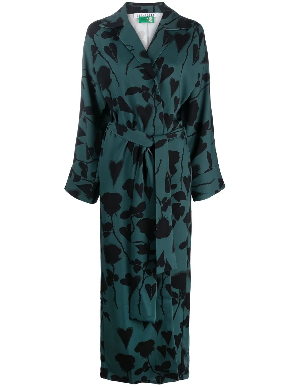 

Bernadette print wrap maxi dress - Green