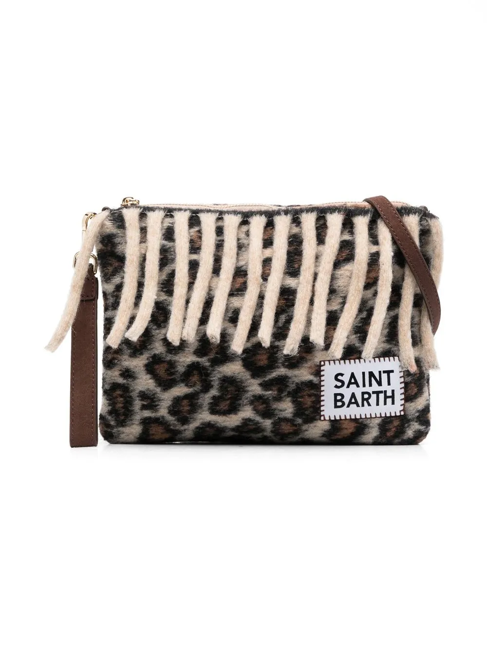 

MC2 Saint Barth Kids Parisienne blanket clutch bag - Neutrals