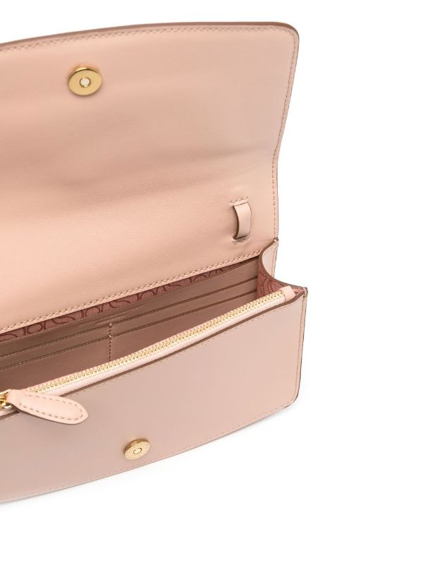 Stella McCartney Leather S-Wave Crossbody Bag - Pink Crossbody