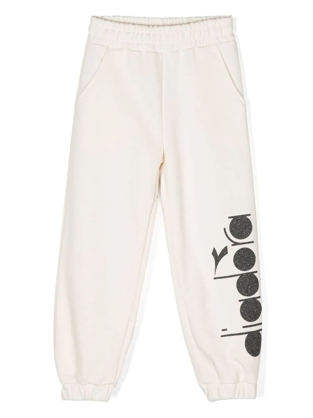 

Diadora Junior logo-print cotton track trousers - Neutrals