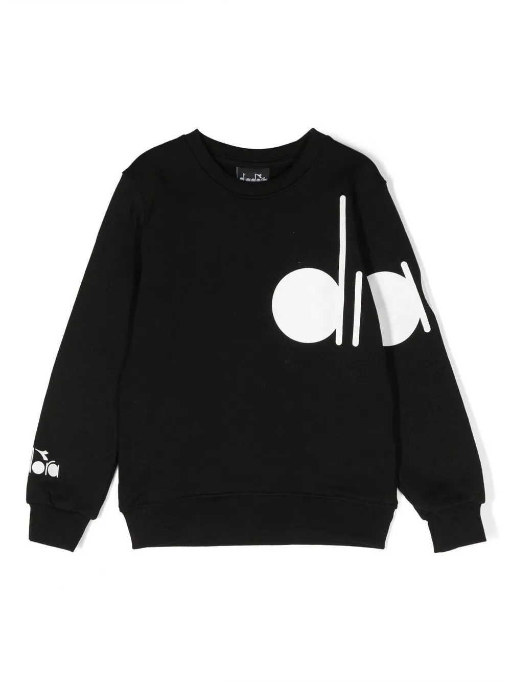 

Diadora Junior logo-print cotton sweatshirt - Black