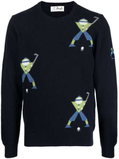 Pringle of Scotland Geometric George Golf fine-knit jumper 