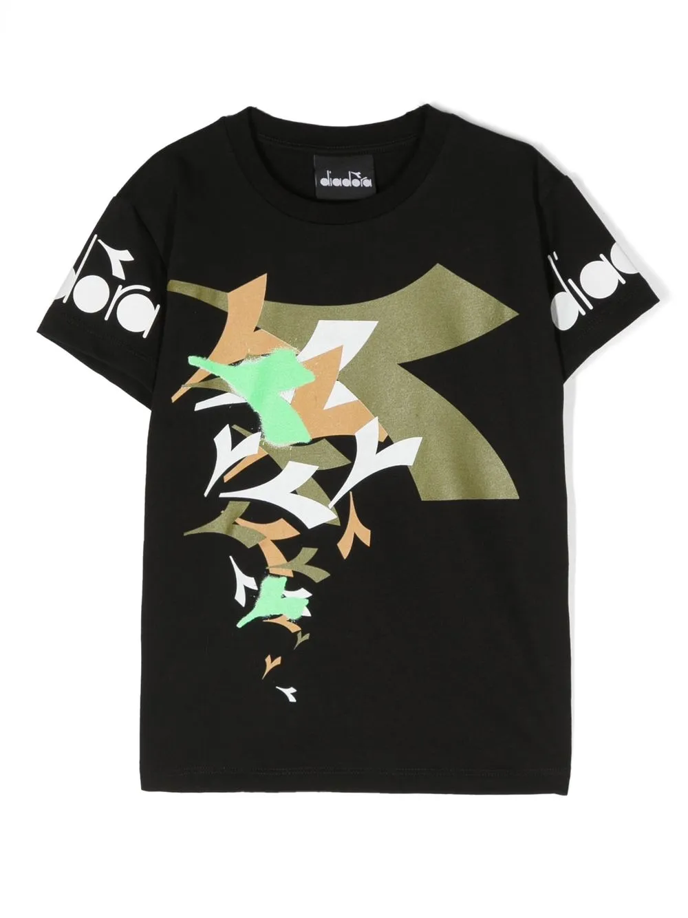 

Diadora Junior logo-print cotton T-shirt - Black