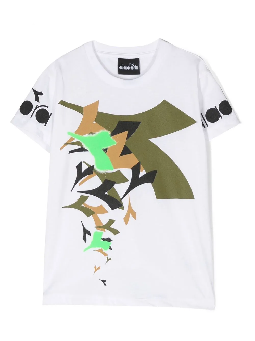 

Diadora Junior logo-print cotton T-shirt - White